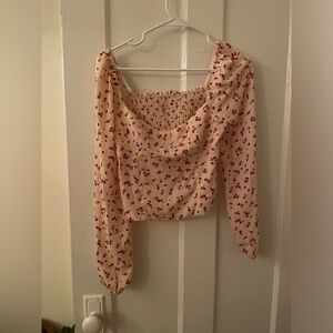 NWOT Floral Blouse